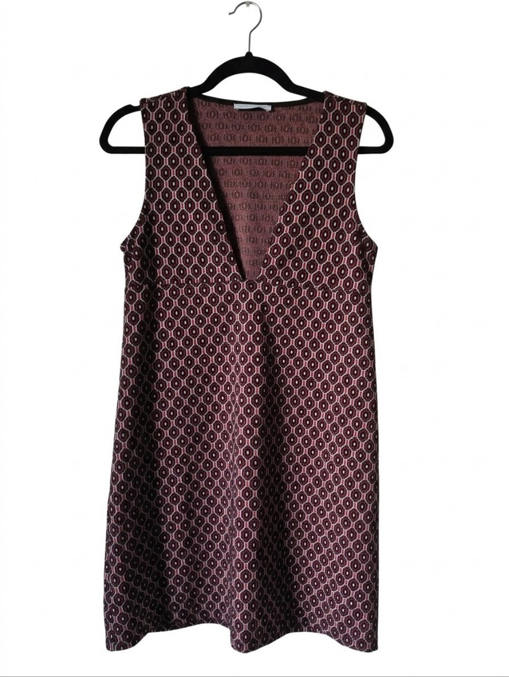 Zara Trafaluc Geometric Print Shift Dress - Size M - EUC